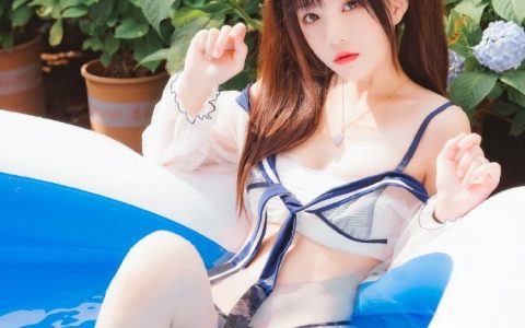 【少女写真】桜桃喵的无尽夏 清新自然泳装水手服写真集